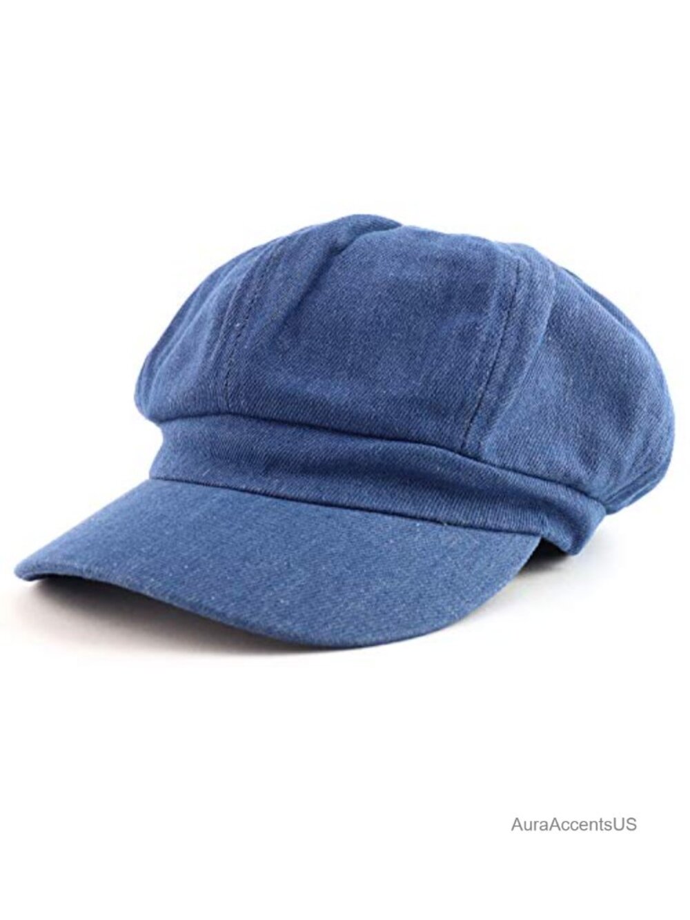 100% Cotton Lightweight Newsboy Cap Soft Fit Elastic Back All Season Hat